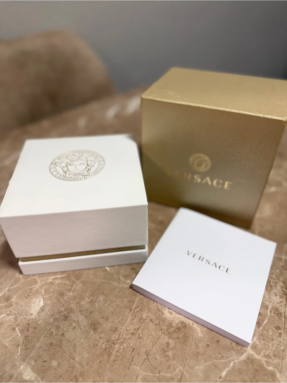 AUTHENTIC!! VERSACE DYLOS watch unisex stainless steel with original Box